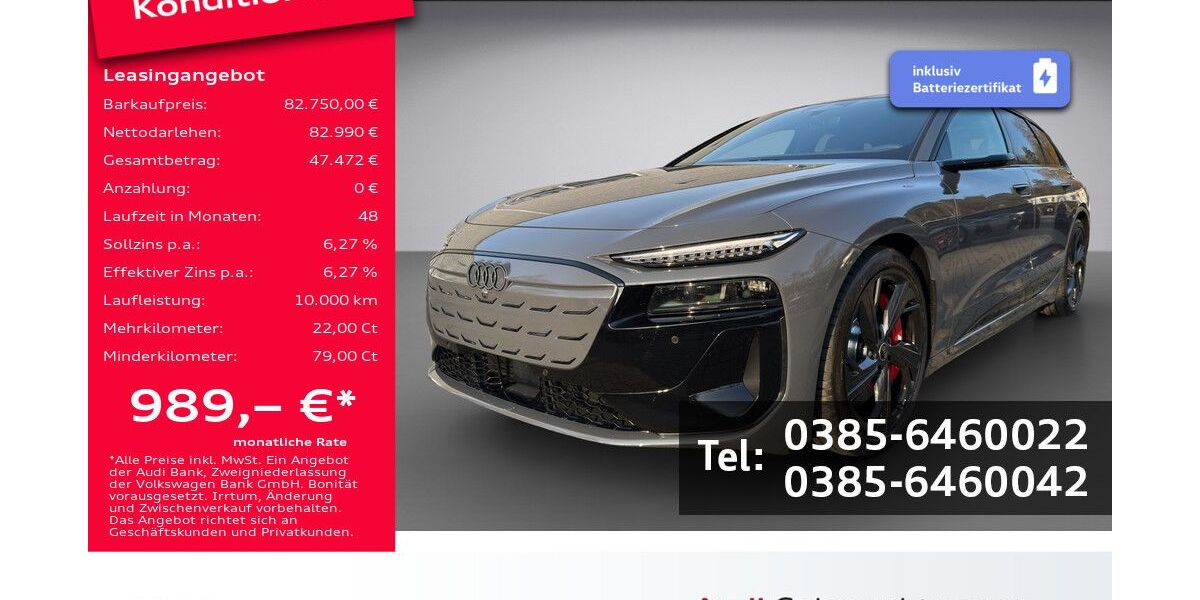 Audi S6 e-tron 20.000 km 82.450 &euro; Schwerin 19061