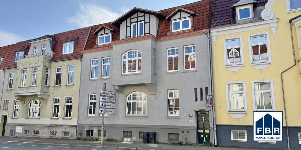 Etagenwohnung Schwerin Paulsstadt - 2 Zimmer, 90 m&sup2;, 630&euro; | Angebot:25780346