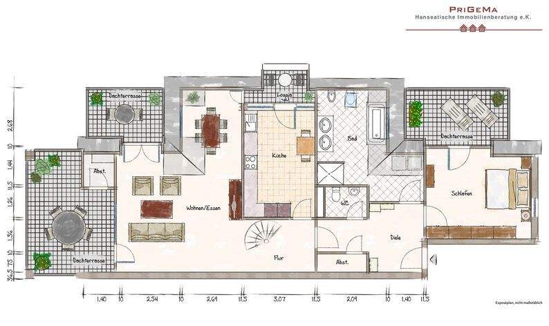 Etagenwohnung Schwerin Ostorf - 5 Zimmer, 155 m&sup2;, 1.650&euro; | Angebot:25837556