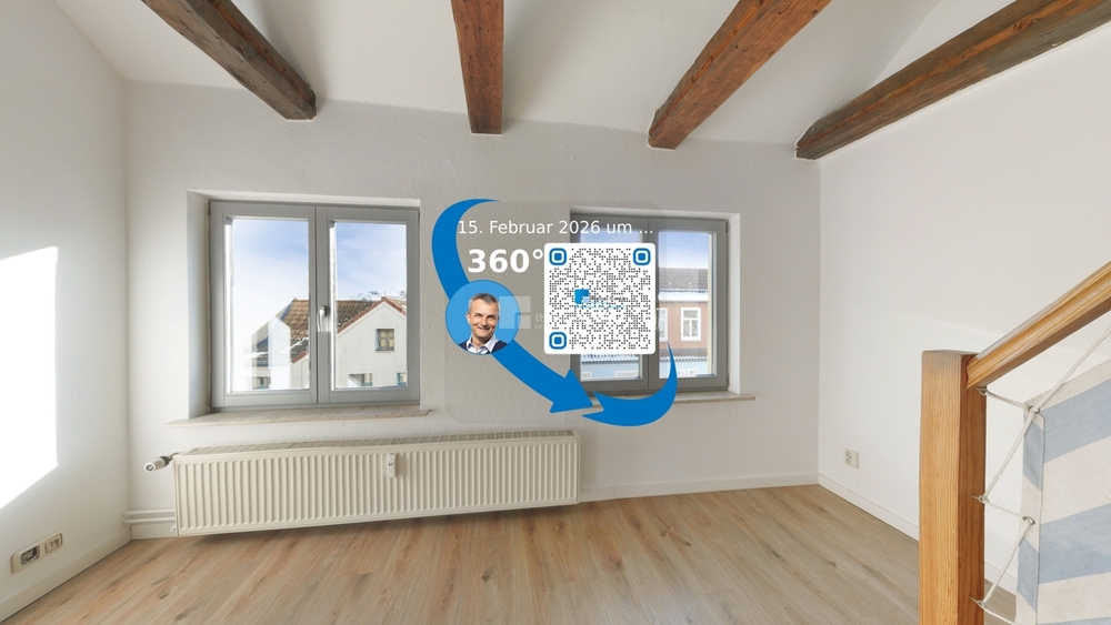 2 Zimmer Balkon Gartenanteil - Maisonettenwohnung Schwerin Feldstadt | Angebot:26866828