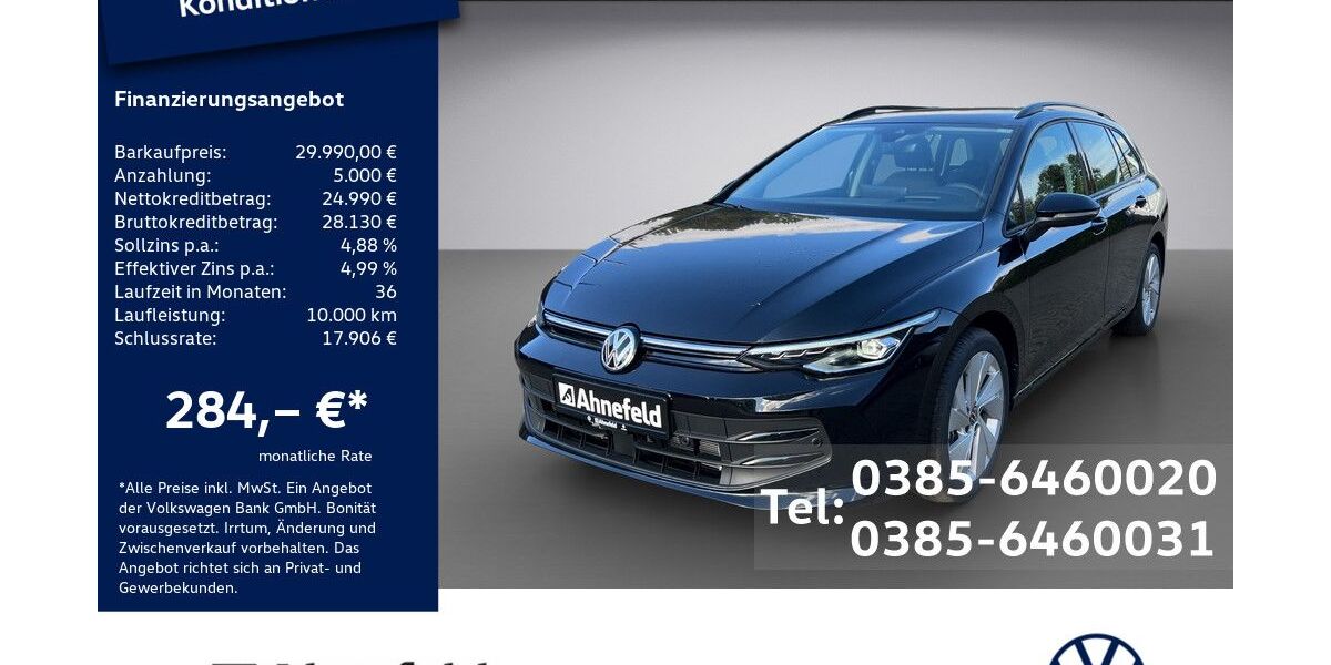 VW Golf 9.500 km 29.990 &euro; Schwerin 19061