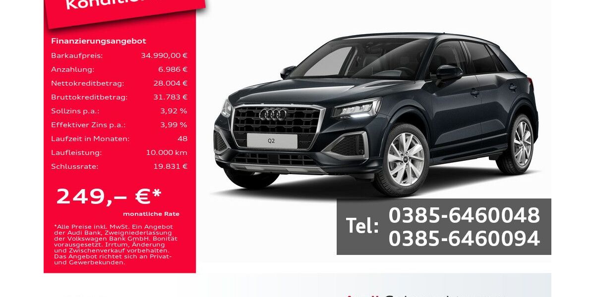 Audi Q2 6.700 km 34.990 &euro; Schwerin 19061
