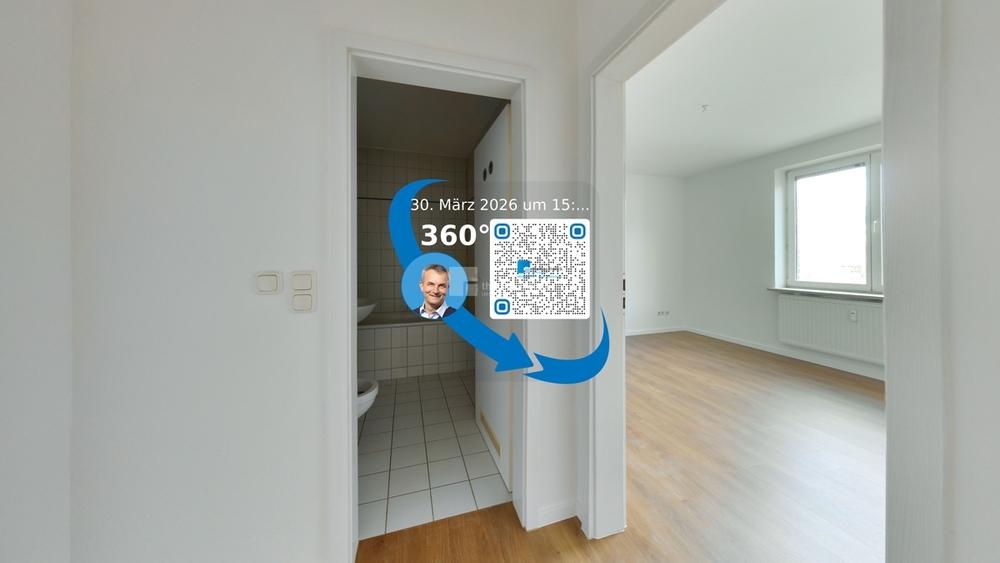 Morgensonne auf dem Balkon: 2-Zi. mit EBK, Parkett & Keller in der Weststadt - Etagenwohnung Schwerin Weststadt | Angebot:26874552