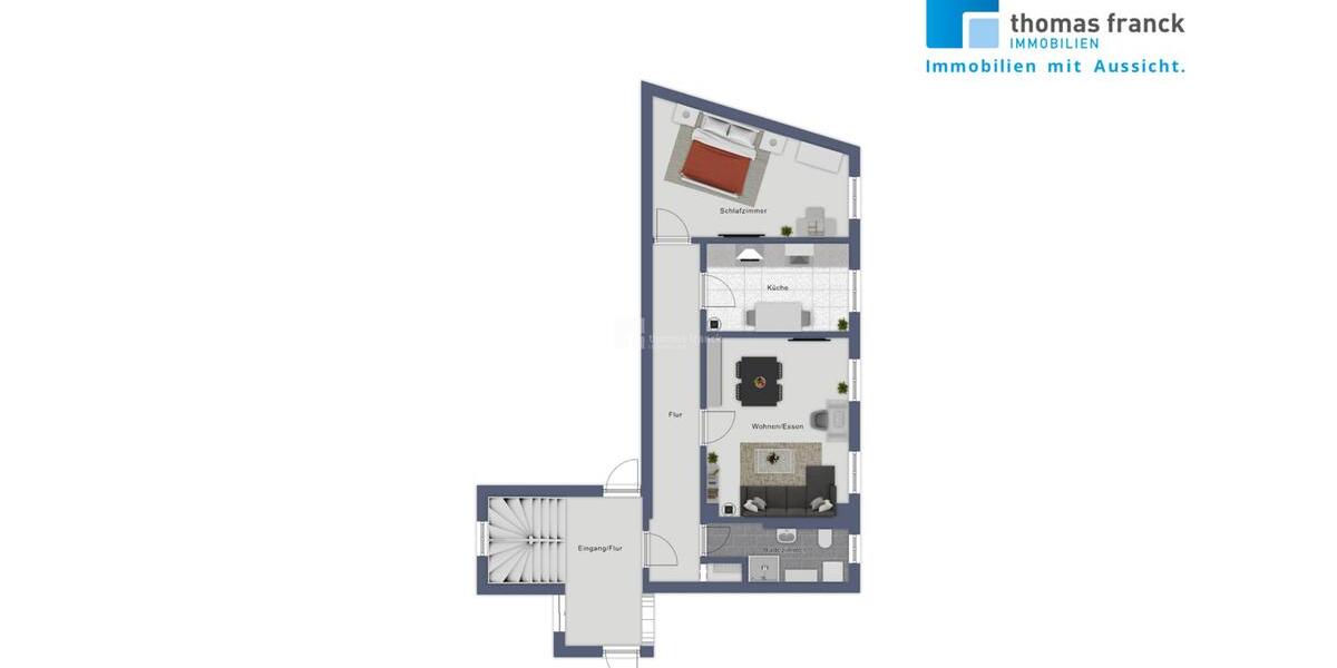 Wohnen in der Altstadt Vollbad mit Fenster Fußbodenheizung Einbauküche 2 zimmer