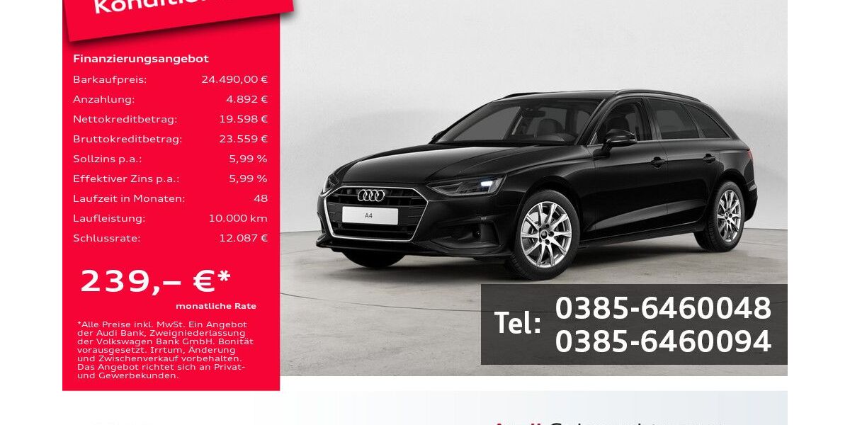 Audi A4 44.500 km 24.490 &euro; Schwerin 19061