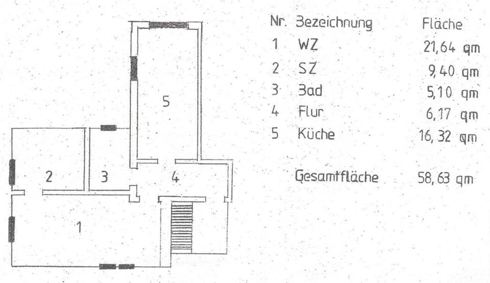 Dachgeschoßwohnung Hagenow - 2 Zimmer, 58 m&sup2;, 400&euro; | Angebot:27639964