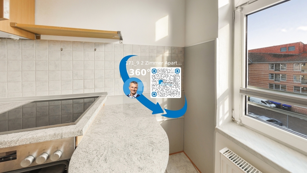 Innenstadtlage für Praktiker: helle 2-Zimmer-Dachgeschosswohnung mit Einbauküche, Duschbad, Keller - Dachgeschoßwohnung Schwerin Feldstadt | Angebot:26866548