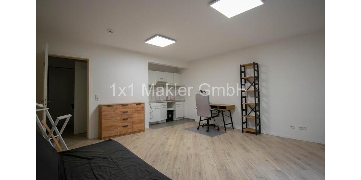 1-Raum-Wohnung mit Terrasse u. Stellplatz 1 zimmer