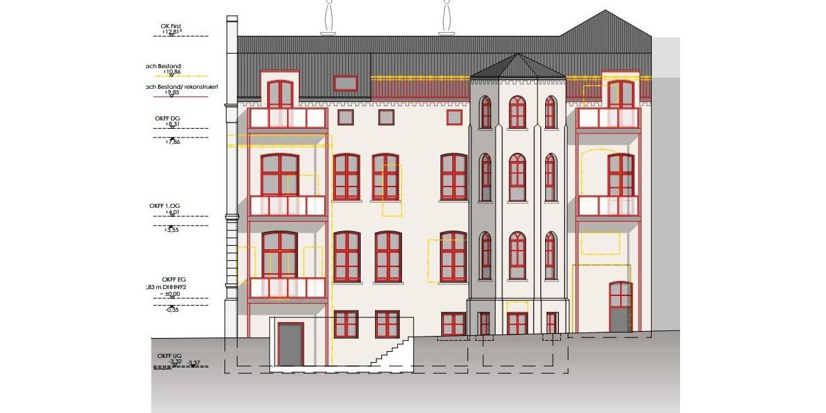 Dachgeschoßwohnung Schwerin Altstadt - 4 Zimmer, 113 m&sup2;, 1.490&euro; | Angebot:22454828