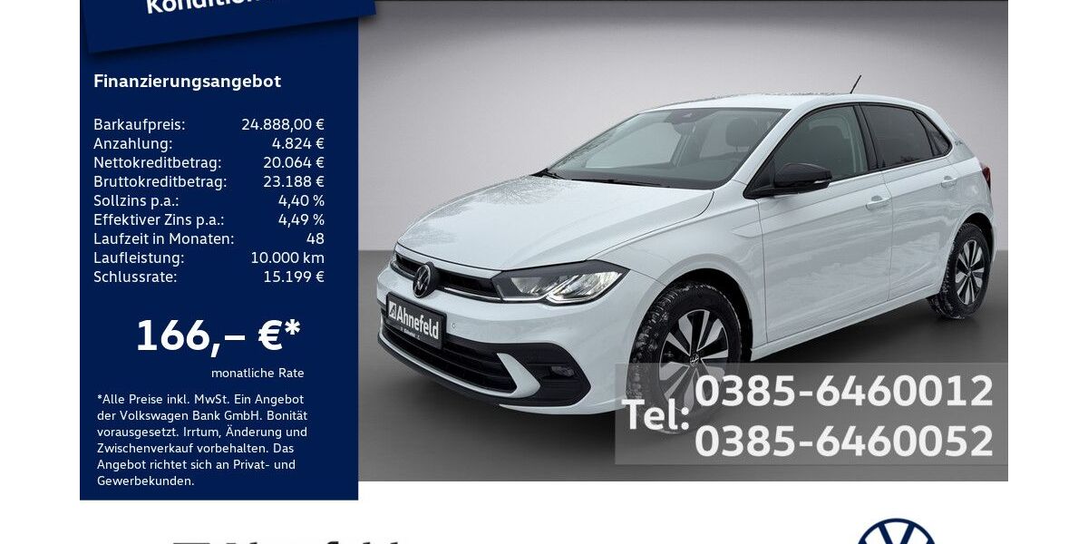 VW Polo 7.500 km 24.444 &euro; Schwerin 19061