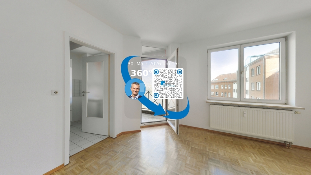 Morgensonne auf dem Balkon: 2-Zi. mit EBK, Parkett & Keller in der Weststadt - Etagenwohnung Schwerin Weststadt | Angebot:26874552