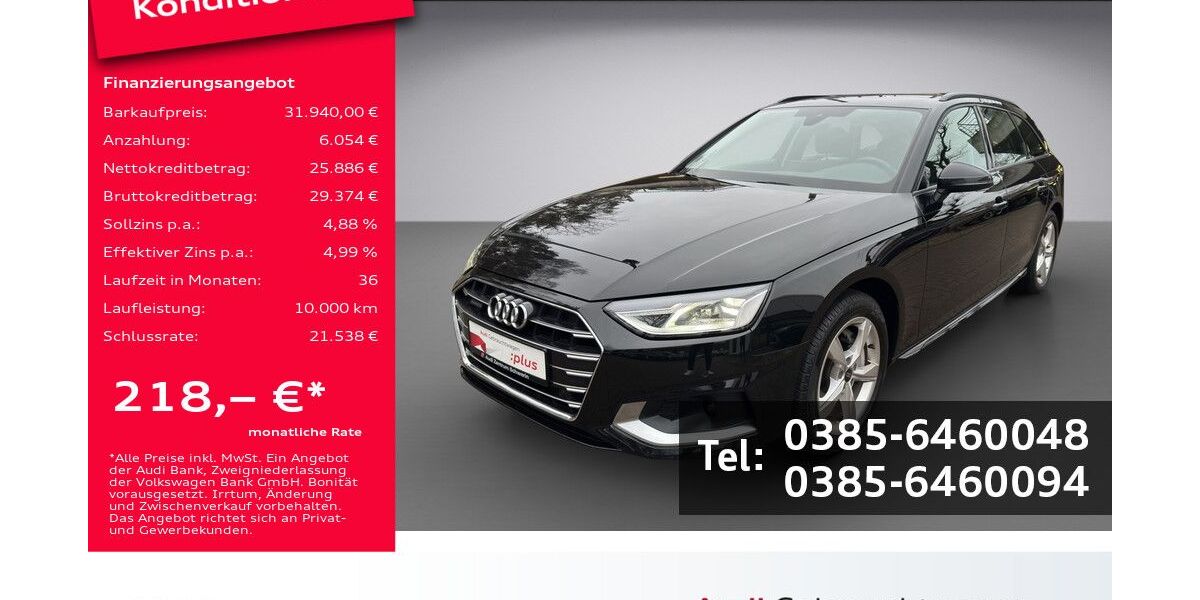 Audi A4 36.900 km 31.940 &euro; Schwerin 19061
