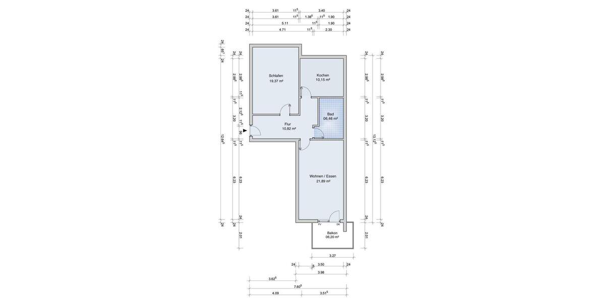 Etagenwohnung Pampow - 2 Zimmer, 72 m&sup2;, 125.000&euro; | Angebot:25749141