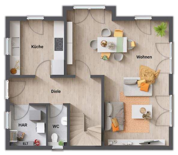 Einfamilienhaus Neustadt-Glewe Hohewisch - 4 Zimmer, 128 m&sup2;, 248.850&euro; | Angebot:26376620