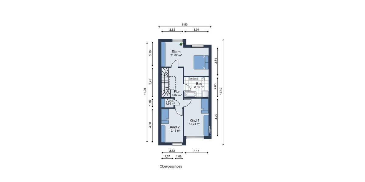 Reihenmittelhaus Schwerin Friedrichsthal - 5 Zimmer, 131 m&sup2;, 319.000&euro; | Angebot:26161963