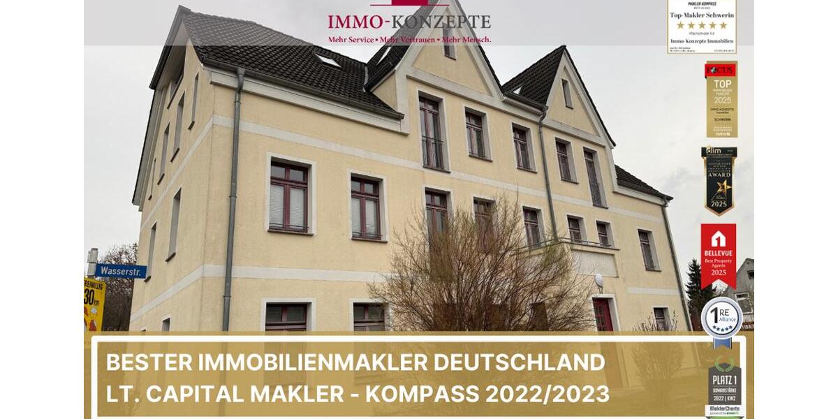 Dachgeschoßwohnung Schwerin Gartenstadt - 3 Zimmer, 69 m&sup2;, 500&euro; | Angebot:24245958