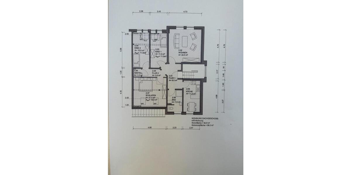 Etagenwohnung Hagenow - 4 Zimmer, 95 m&sup2;, 690&euro; | Angebot:26424392