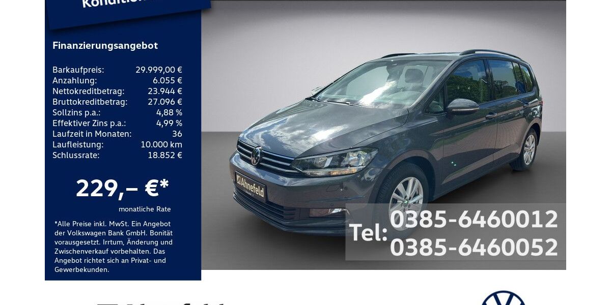 VW Touran 51.300 km 29.999 &euro; Schwerin 19061