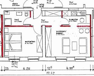 Wohnung zum Mieten in Schwerin 368 € 46 m²
