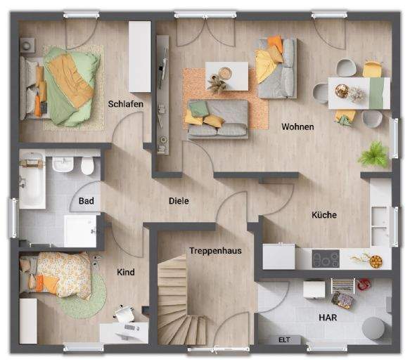 Einfamilienhaus Kuhlen-Wendorf Nutteln - 6 Zimmer, 163 m&sup2;, 328.450&euro; | Angebot:26824761