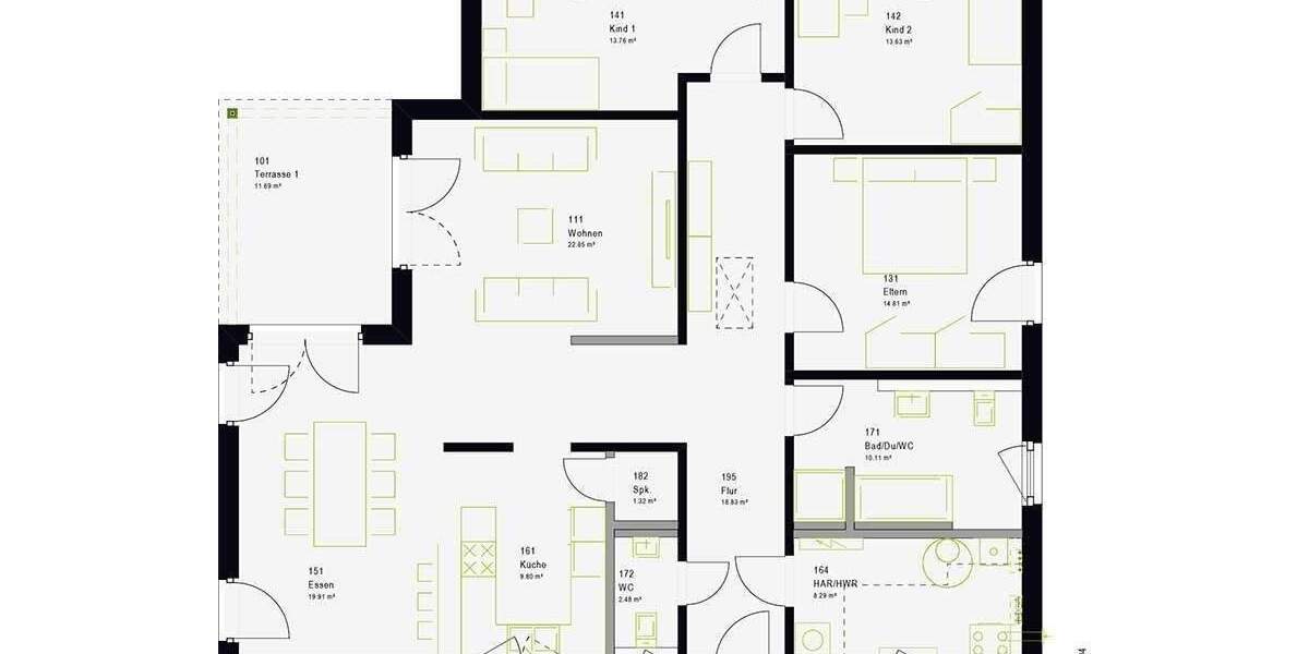 Bungalow Bobitz - 5 Zimmer, 147 m&sup2;, 415.000&euro; | Angebot:25666374