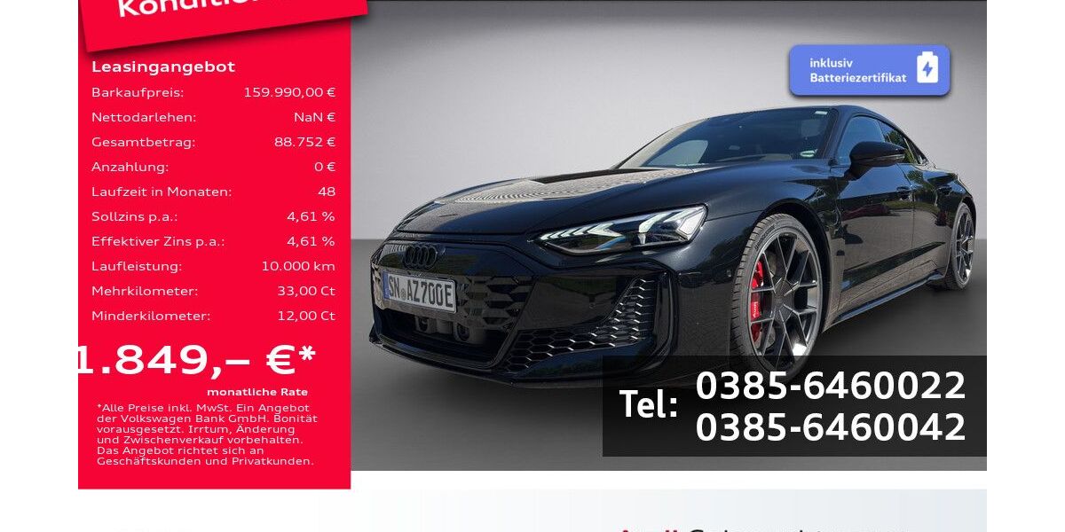 Audi RS e-tron GT 6.000 km 159.990 &euro; Schwerin 19061