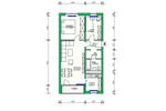 Etagenwohnung Schwerin Gartenstadt - 3 Zimmer, 58 m&sup2;, 334&euro; | Angebot:25144523