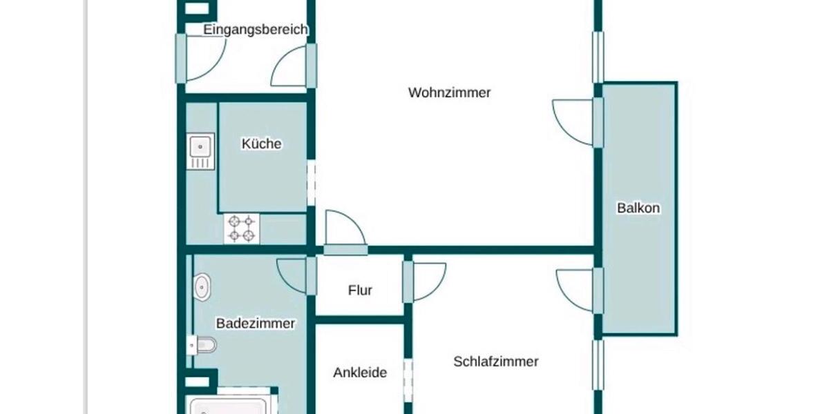 Etagenwohnung Pampow - 2.5 Zimmer, 68 m&sup2;, 650&euro; | Angebot:26249420