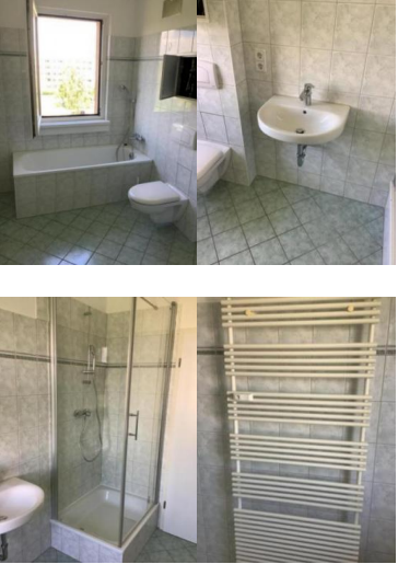 Geräumige 3 Raum Wohnung mit Balkon Badewanne und Dusche 3 zimmer