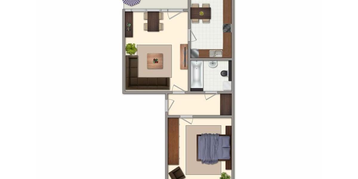 Erdgeschoßwohnung Schwerin Mueß - 2 Zimmer, 47 m&sup2;, 295&euro; | Angebot:25234046
