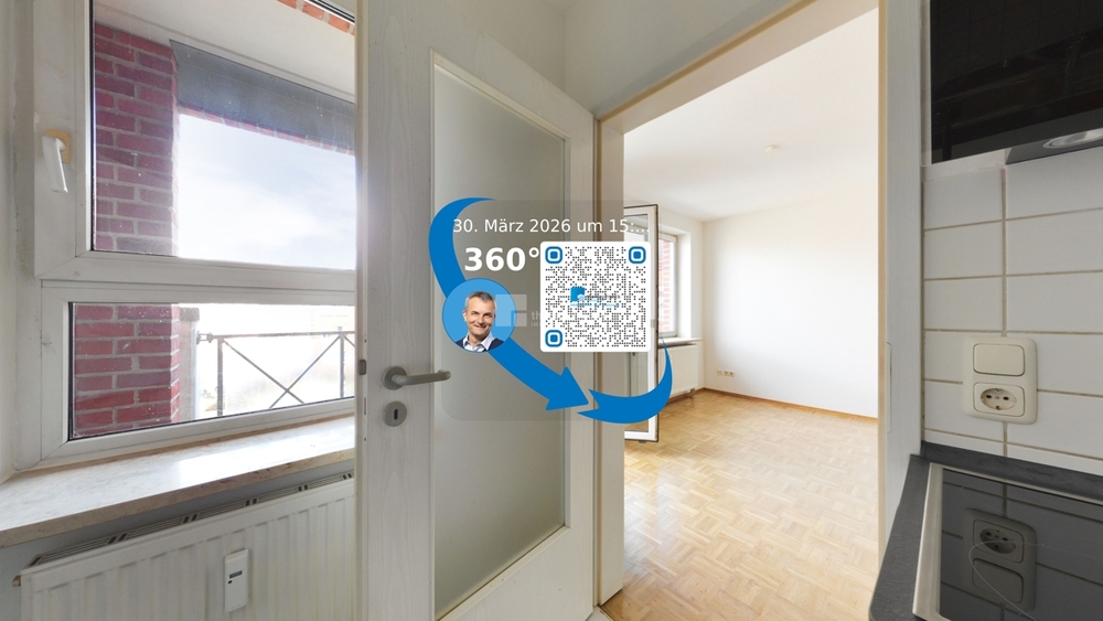 Morgensonne auf dem Balkon: 2-Zi. mit EBK, Parkett & Keller in der Weststadt - Etagenwohnung Schwerin Weststadt | Angebot:26874552