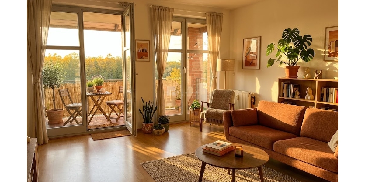 3-Zimmer-Wohnung Süd-Westbalkon Stellplatz Neumühler See Ruhige Wohnlage - Etagenwohnung Schwerin Friedrichsthal | Angebot:27071385