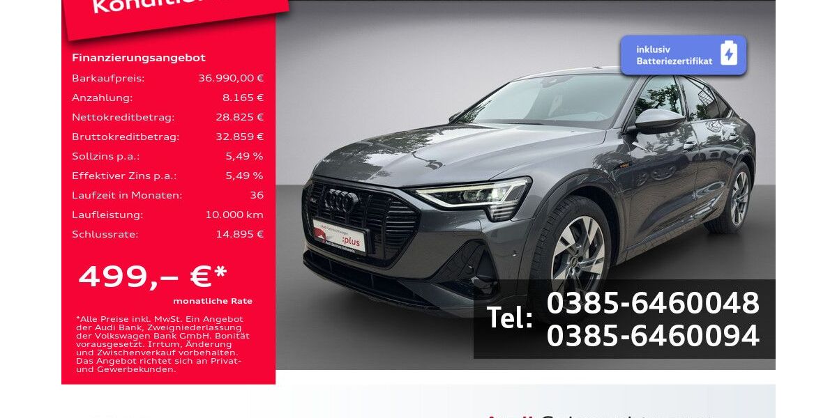 Audi e-tron 50.700 km 36.990 &euro; Schwerin 19061