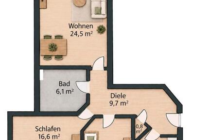 Wohnung Pampow - 3 Zimmer, 77 m&sup2;, 890&euro; | Angebot:27640708
